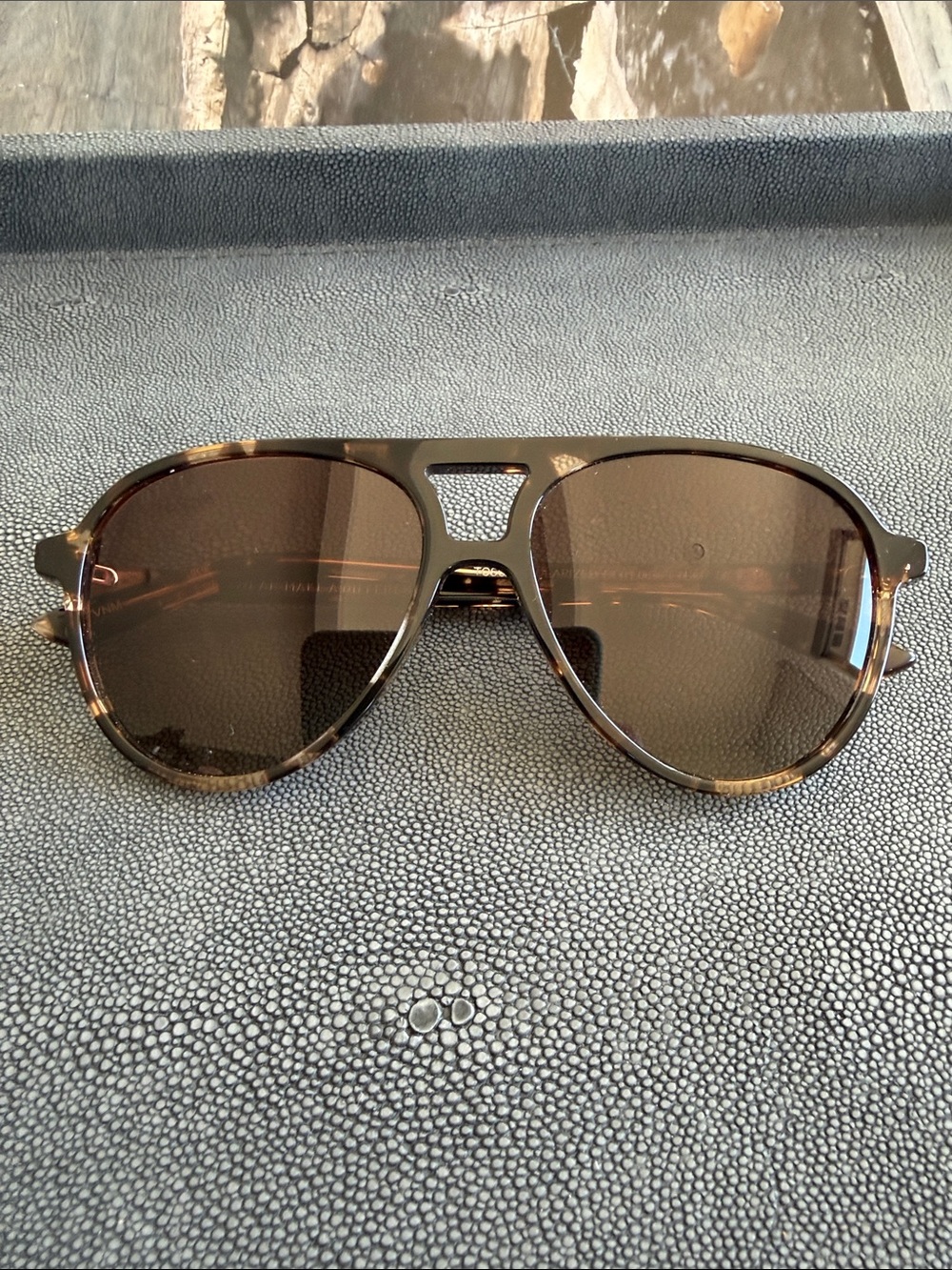 NEW Aviator Sunglasses - Brown Lens and Tortoiseshell Frame